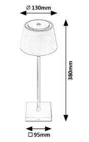 Stolní LED lampička Rabalux Taena 76013 stříbrná/bílá

 obrázek produktu 7 z 7