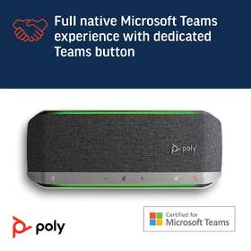 Konferenční mikrofon HP Poly Sync 40 MS Teams, USB-A/C stříbrný

 obrázek produktu 4 z 7