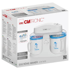 Zmrzlinovač Clatronic ICM 3650 bílý

 obrázek produktu 5 z 5