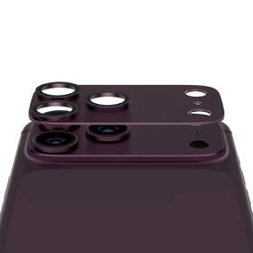 Tvrzené sklo PanzerGlass FENDER  na Apple iPhone 18 Pro, ochranný hliníkový prvek fotoaparátu vínové

 obrázek produktu 1 z 6