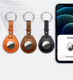Pouzdro COTECi kožené, na klíče, H-series pro Apple AirTag hnědé

 obrázek produktu 2 z 3