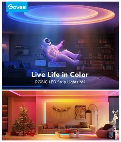LED pásek Govee M1 PRO PREMIUM Smart RGBICW+ LED - 2m 

 obrázek produktu 5 z 7