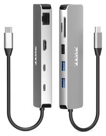 Dokovací stanice PORT CONNECT 9v1 USB-C, 1x 4K, 85W PD stříbrná

 obrázek produktu 1 z 8