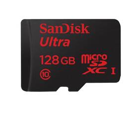 Paměťová karta SanDisk 128GB UHS-I U1 (80R/10W) + adapter 
