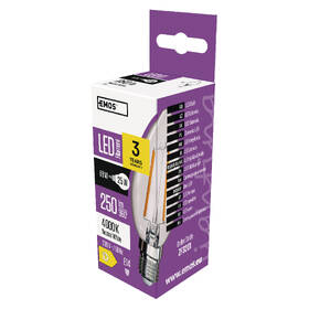 Žárovka LED EMOS Filament svíčka, E14, 1,8 W, neutrální bílá 

 obrázek produktu 3 z 3