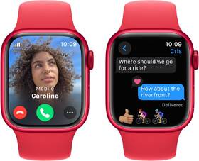 Chytré hodinky Apple GPS + Cellular 45mm pouzdro z hliníku (PRODUCT)RED - (PRODUCT)RED sportovní řemínek - M/L 

 obrázek produktu 5 z 9