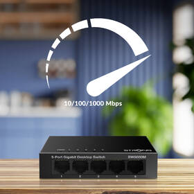 Switch Strong SW5000M 5-Port Gigabit kovový

 obrázek produktu 7 z 12
