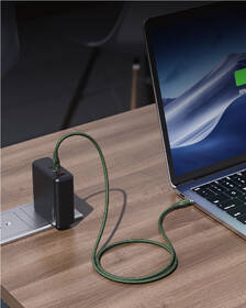Kabel Voltme Powerlink Rugg Series USB-C/USB-C, CTC 5A/100W 1,8m zelený

 obrázek produktu 4 z 4