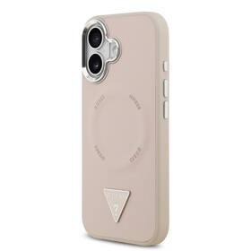 Kryt na mobil Guess PU Leather Triangle Logo MagSafe na Apple iPhone 17 růžový

 obrázek produktu 2 z 7