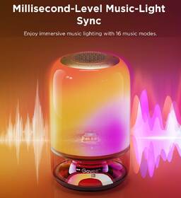 Stolní LED lampička Govee Table Lamp 2 RGBW lampa s reproduktorem - zvuk od JBL bílá/šalvějová

 obrázek produktu 3 z 7