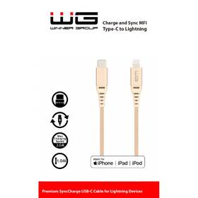 Kabel WG USB-C/Lightning, MFi, 1m zlatý

 obrázek produktu 1 z 1