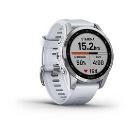 Chytré hodinky Garmin fenix 7S Glass - Silver/ White Silicone Band 

 obrázek produktu 7 z 10