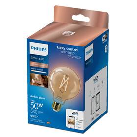 Chytrá žárovka Philips Smart LED 7W, E27, jantarové sklo, Tunable White 

 obrázek produktu 3 z 3