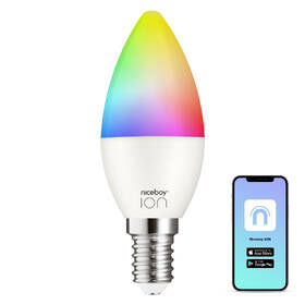Chytrá žárovka Niceboy ION SmartBulb RGB E14, 6W 

 obrázek produktu 2 z 4