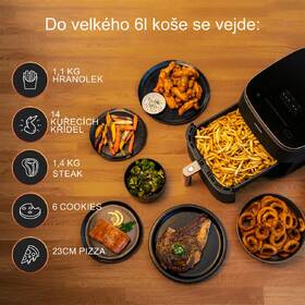Fritéza horkovzdušná COSORI TurboBlaze Pro, 6 l černá

 obrázek produktu 19 z 19