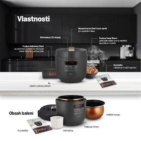 Tlakový hrnec Lauben Electric Pressure Cooker 5000AT šedý

 obrázek produktu 18 z 19