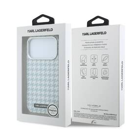 Kryt na mobil Karl Lagerfeld PU Houndstooth Resin Plate MagSafe na Apple iPhone 17 Pro modrý

 obrázek produktu 6 z 6