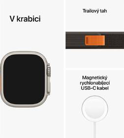 Chytré hodinky Apple GPS + Cellular, 49mm pouzdro z titanu - černo-šedý trailový tah - M/L 

 obrázek produktu 7 z 7