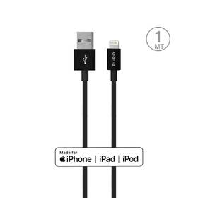 Kabel Puro Plain Lightning/USB-A 12 W, 1 m černý

 obrázek produktu 1 z 2