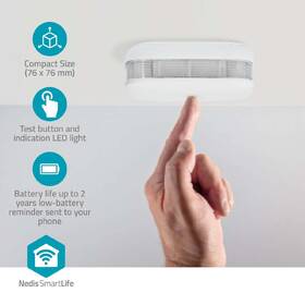 Detektor kouře Nedis SmartLife Wi-Fi, 3ks bílý

 obrázek produktu 9 z 10
