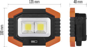 Svítilna EMOS COB LED pracovní, 350 lm, 3× AA černá/oranžová

 obrázek produktu 1 z 11