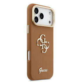 Kryt na mobil Guess PU Grained 4G Logo Stand Camera Frame na Apple iPhone 17 Pro Max hnědý

 obrázek produktu 2 z 7