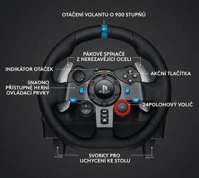 Volant Logitech G29 Driving Force PS5/PS4 + Headset G321 černý

 obrázek produktu 14 z 17
