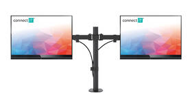 Držák Connect IT TwinArm Basic Alfa na 2 monitory 13" až 32", nosnost 2x8 kg černý

 obrázek produktu 3 z 3