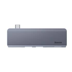 USB Hub Baseus USB-C/USB-C PD, 2x USB 3.0, micro SD, SD, TF šedý

 obrázek produktu 4 z 9