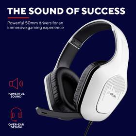 Headset Trust GXT 415W Zirox bílý

 obrázek produktu 8 z 12