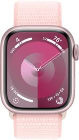 Chytré hodinky Apple GPS 41mm pouzdro z růžového hliníku - světle růžový provlékací sportovní řemínek 

 obrázek produktu 1 z 9
