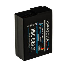 Baterie PATONA pro foto Panasonic DMW-BLC12 1100mAh Li-Ion Platinum, USB-C černá

 obrázek produktu 3 z 4