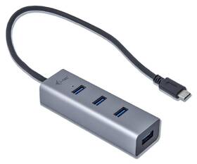 USB Hub i-tec USB-C Metal, 4x USB 3.0 šedý

 obrázek produktu 1 z 4