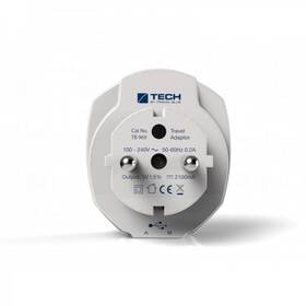 Cestovní adaptér TECH TBU-969 pro EU, 2x USB bílý

 obrázek produktu 1 z 5