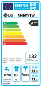 Pračka LG F84J6TY1W bílá barva
