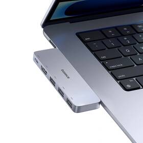 USB Hub Baseus UltraJoy Series 5-Port HUB šedý

 obrázek produktu 4 z 4