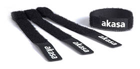 Sada AKASA Black hook and loop černá barva
