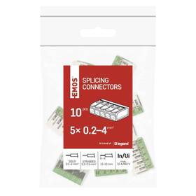 Svorkovnice EMOS SPOJOVACÍ SVORKA S PÁKOU 5×0.2–4 10KS průhledná

 obrázek produktu 4 z 9