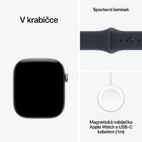 Chytré hodinky Apple GPS + Cellular 42 mm vesmírně šedý hliník, námořnicky modrý sportovní řemínek - S/M 

 obrázek produktu 6 z 6