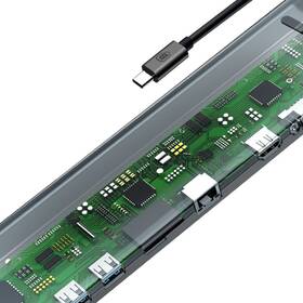 Dokovací stanice Baseus USB-C/3.5 jack, micro SD/TF, SD, HDMI, RJ-45, 3x USB-A, USB-C, VGA šedá

 obrázek produktu 5 z 12