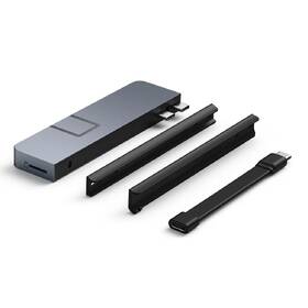 USB Hub Targus USB-C HD7-in-2 /1× USB 3.0, 2× USB-C, HDMI, Jack 3,5 mm, LAN, microSD na MacBook a NTB šedý

 obrázek produktu 4 z 9