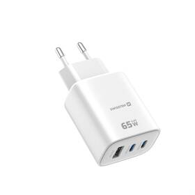Nabíječka do sítě Swissten EDGE GaN 2x USB-C PD 65W/1x USB-A 18W QC bílá

 obrázek produktu 1 z 5