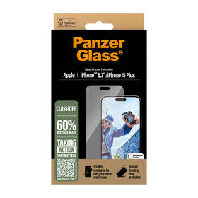 Tvrzené sklo PanzerGlass Classic Fit na Apple iPhone 16 Plus 

 obrázek produktu 2 z 4