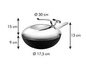 Pánev WOK Tescoma 30 cm, poklice 

 obrázek produktu 2 z 2