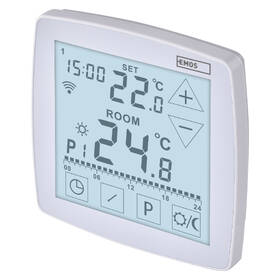 Termostat EMOS GoSmart, podlahový, programovatelný, drátový, WiFi bílý

 obrázek produktu 1 z 15