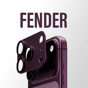 Tvrzené sklo PanzerGlass FENDER  na Apple iPhone 18 Pro, ochranný hliníkový prvek fotoaparátu vínové

 obrázek produktu 6 z 6