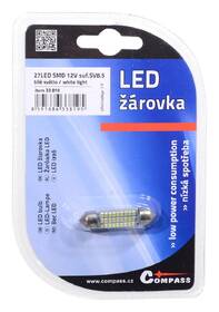 Autožárovka Compass 33819 27 SMD LED 12V suf. SV8.5 

 obrázek produktu 1 z 2
