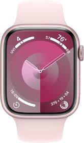 Chytré hodinky Apple GPS 45mm pouzdro z růžového hliníku - světle růžový sportovní řemínek - M/L 

 obrázek produktu 1 z 9