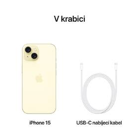 Mobilní telefon Apple iPhone 15 512 GB Yellow 

 obrázek produktu 7 z 8