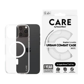 Kryt na mobil PanzerGlass CARE Urban Combat MagSafe na Apple iPhone 16 Pro Max bílý/průhledný

 obrázek produktu 1 z 3